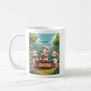 Cute Goat Chef Cartoon Kitchen Coffee Mug