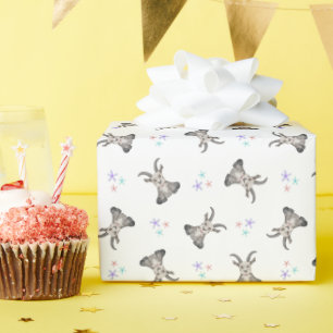 Cute Goat Farm Animals Barnyard Birthday Wrapping Paper