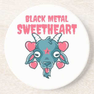 Cute Goat Head Baphomet Coaster