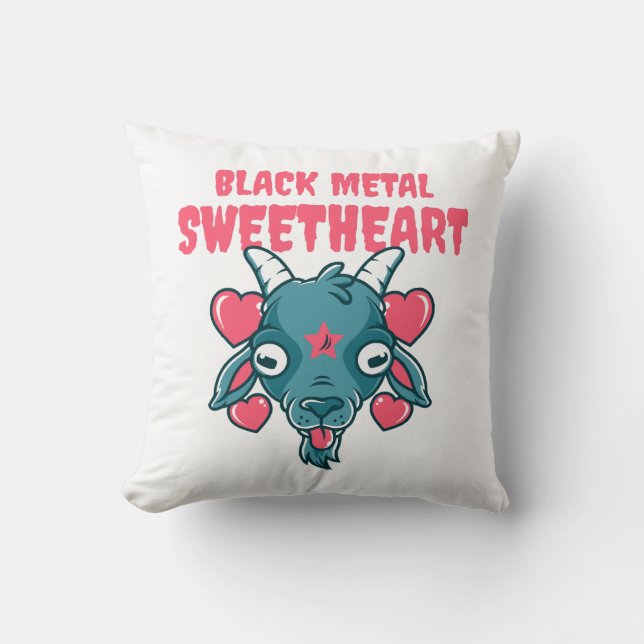  Cute Goat Head Baphomet Cushion (Front)