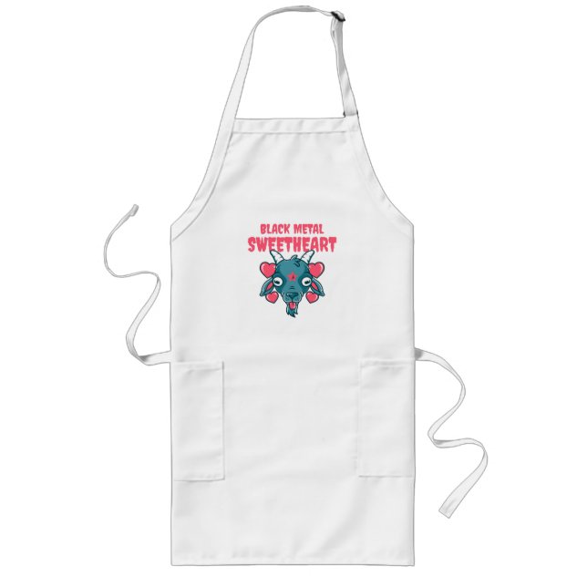  cute goat head baphomet long apron (Front)