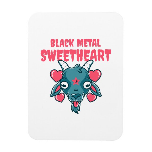  cute goat head baphomet magnet (Vertical)