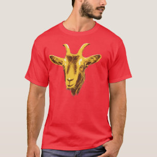 Cute Goat Head Design Greatest Of All Time  T-Shirt