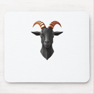 Cute Goat Hear 3d - Animals World Sticker Mouse Pad