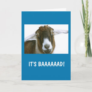 Cute Goat "Miss You!" Card
