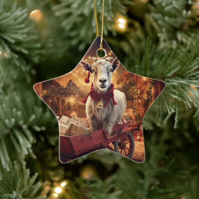 Cute Goat Ornament Decor, Gifts for Goat Lovers  (Tree)