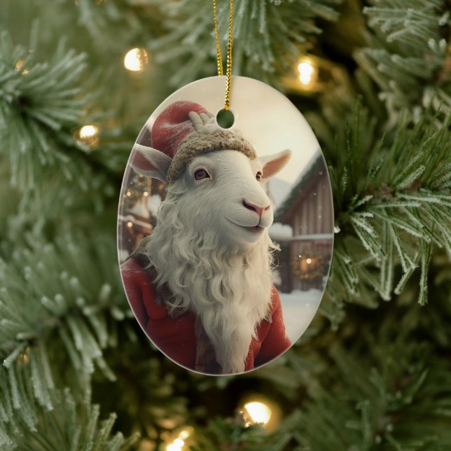 Cute Goat Ornament Decor, Gifts for Goat Lovers  (Tree)