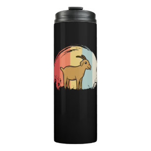 Cute Goat Retro Thermal Tumbler