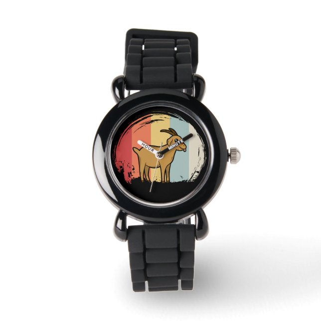 Cute Goat Retro Watch (Front)