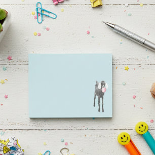 Cute Goat With Pink Bubble Gum Post-it Notes