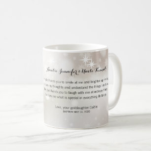 Cute Godparent Thank You Gift Photo Coffee Mug