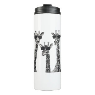 Cute Going To Be A Big Sister Giraffes Funny Girls Thermal Tumbler