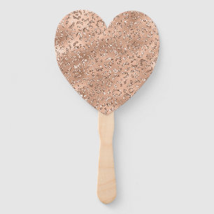 Cute Gold Cheetah Leopard Skin Print Pattern Hand Fan