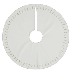 Cute gold cream candy cane solid elegant Christmas Brushed Polyester Tree Skirt