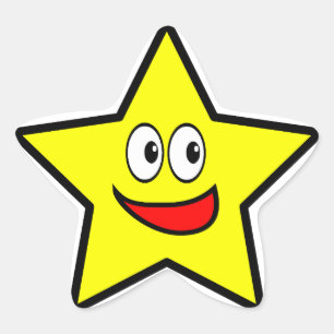 Cute Gold Star Sticker