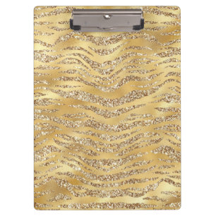 Cute Gold Tiger Skin Print Pattern Animal Lover Clipboard