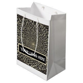 CUTE GOLDEN AND BLACK GIFT BAG