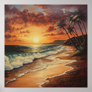 Cute Golden Hour Wall Art Indoor Decoration