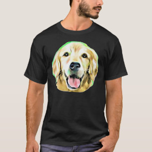Cute Golden Labrador Retriever Digitalpainting  T-Shirt