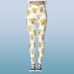 Cute Golden Labrador Retriever Dog Pattern Leggings<br><div class="desc">Adorable watercolor pattern of Golden Labrador Retriever dogs,  perfect for pet lovers,  dog groomers,  dog walkers and veterinarians.</div>