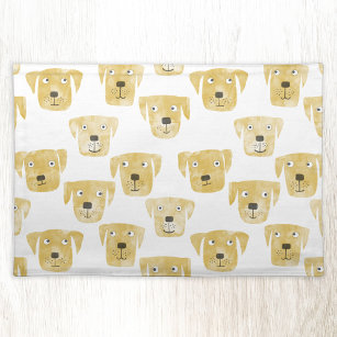 Cute Golden Labrador Retriever Dog Pattern Placemat