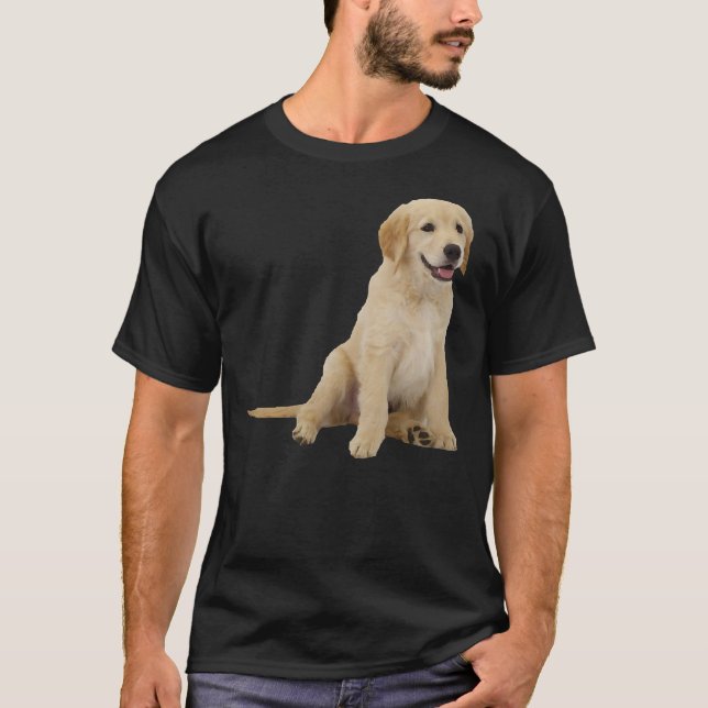 Cute Golden Retriever 21 T-Shirt (Front)