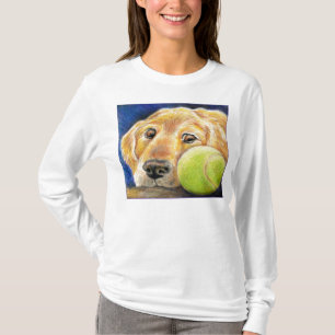 Cute Golden Retriever art T-Shirt