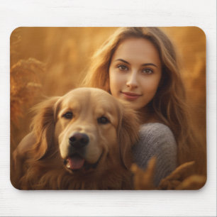 Cute golden retriever Best Dog Mum Ever Mouse Pad
