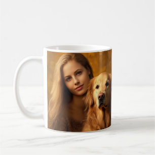 Cute golden retriever Best Dog Mum Ever Mouse Pad Coffee Mug