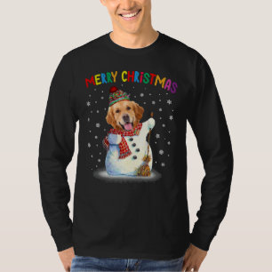 Cute Golden Retriever Christmas Pajama T-Shirt