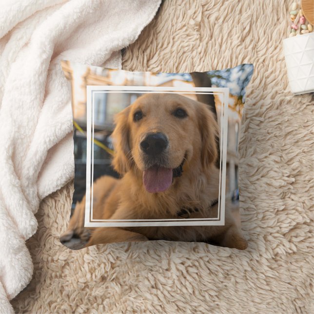 Cute Golden Retriever Cushion (Blanket)