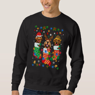 Cute Golden Retriever Dog Puppy Christmas Socks Xm Sweatshirt