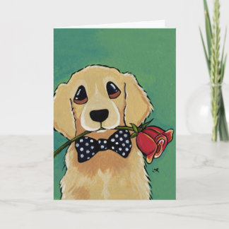 Cute Golden Retriever | Dog Thank You Card