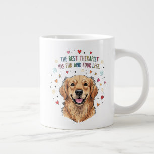 Cute Golden Retriever Doodle Large Coffee Mug
