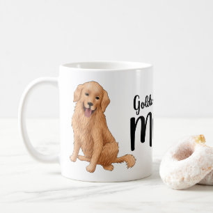 Cute Golden Retriever Mum Cartoon Puppy Dog Coffee Mug