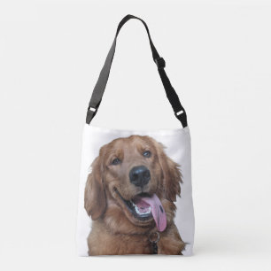 Cute Golden Retriever Original Dog Photography Crossbody Bag