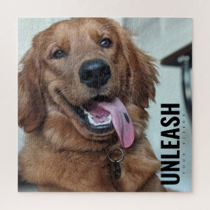 Cute Golden Retriever Original Dog Photography Jigsaw Puzzle