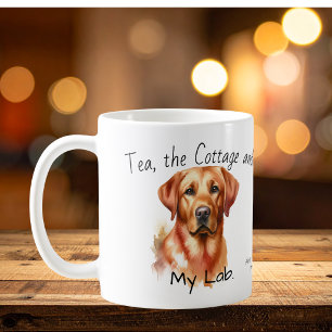  Cute Golden Retriever Personalise Coffee Mug
