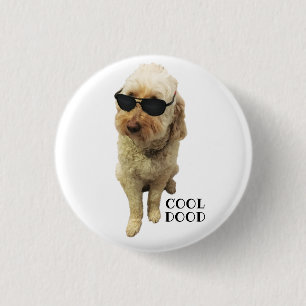 Cute GoldenDoodle, Cool Dood 3 Cm Round Badge