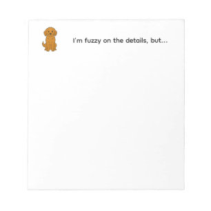 Cute Goldendoodle Dog Notepad