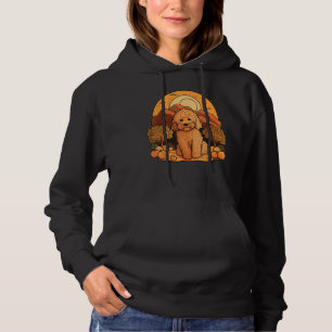 Cute Goldendoodle Dog on Golden Doodle Hoodie