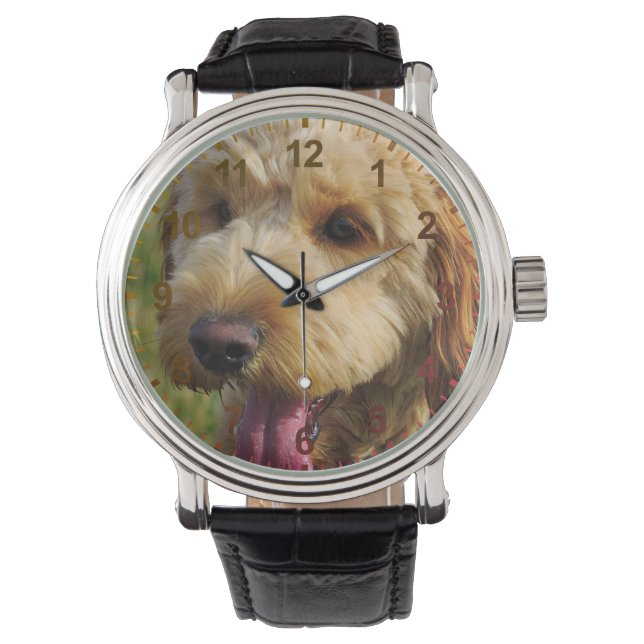 Cute Goldendoodle Dog Watch (Front)