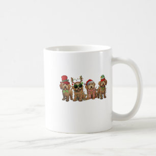 Cute Goldendoodle Dogs Christmas Lights Golden Doo Coffee Mug