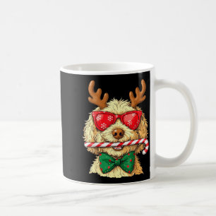 Cute Goldendoodle Dogs Christmas Lights Golden Doo Coffee Mug