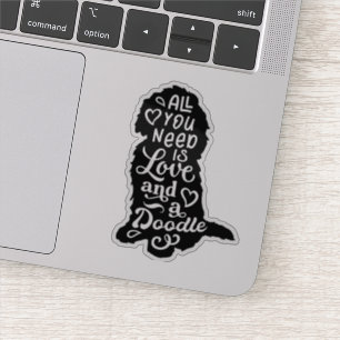 Cute Goldendoodle Labradoodle Love Sticker