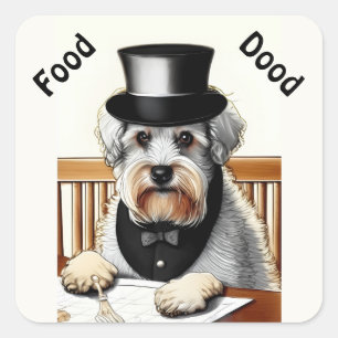 Cute Goldendoodle Puppy Dog Square Sticker