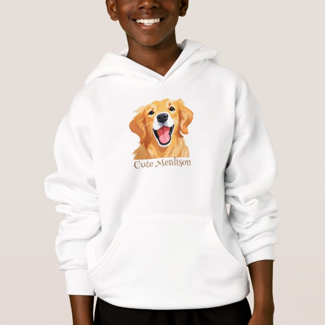 Cute goldenretriever Dog Happy Face Expression DAD (Front)