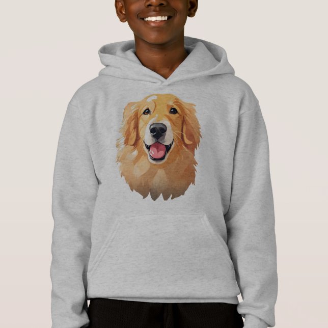 Cute goldenretriever Dog Happy Face Expression Dad (Front)
