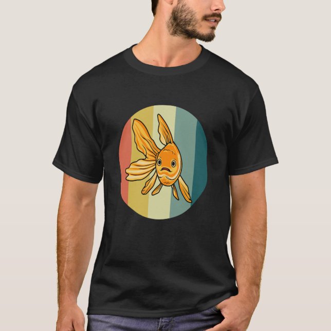 Cute Goldfish Aquaristis Hobby Fish T-Shirt (Front)
