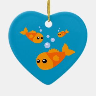 Cute Goldfish Ceramic Tree Decoration